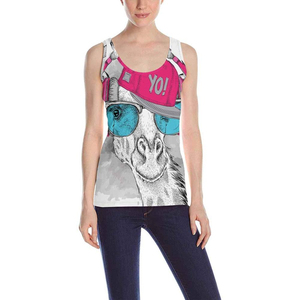 <b>Singlets</b> <b>Women's</b> Ladies Plus-size Tank Top with Sublimation Print Plus Size Summer Wholesale - Product Image 1