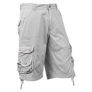 Wholesale Casual Cargo Shorts for Men Custom Design Eco-Friendly Leather Anti-Wrinkle Windproof Black/Gold/Green Plaid Pattern - Product Image 1