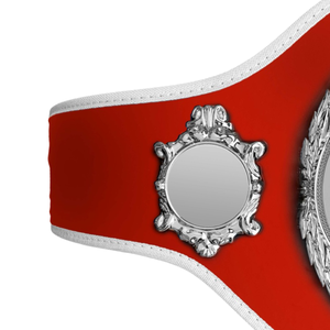 Ceinture de championnat personnalisable avec plaque gravable, design rouge, ceinture de championnat de lutte personnalisée - Product Image 4