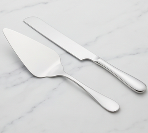 Ensemble de service à gâteau en acier inoxydable poli miroir pour mariages et occasions spéciales, ensemble d'outils métalliques durables - Product Image 2