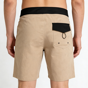 Short de bain décontracté tricoté à rayures imprimées pour l'été, séchage rapide, écologique, pour le surf et la natation, en tissu élastique quadridirectionnel pour homme 2026 - Product Image 3