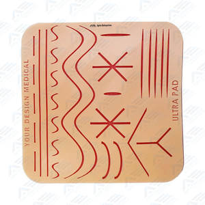 Demonstration Complete Suture Practice Kit Extra Large Ultra Pad Precut Wounds Handmade With Silicone <b>Rubber</b> for Teaching - Product Image 3