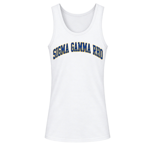 Débardeur Femme Sigma Gamma Rho avec Lettres Grecques – T-shirt Sans Manches Personnalisé pour Sororité – Vêtement Décontracté et Sportif Léger pour l'Été - Product Image 1