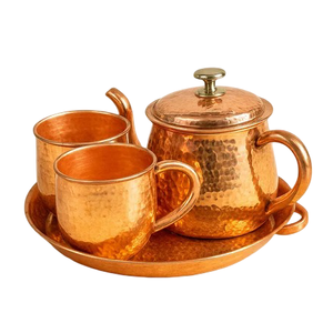 Pure Copper Vintage Coffee <b>Set</b> With Polish Finished For Restaurant Home And Hotel Kitchenware Metal <b>Tea</b> <b>Set</b> - Product Image 3