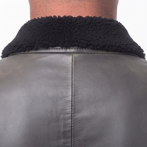 Custom Logo Men Genuine <b>Leather</b> <b>Blazer</b> Men Button <b>Leather</b> Office Wear <b>Blazer</b> Mens Long Sleeve <b>Leather</b> <b>Blazer</b> Coat - Product Image 4