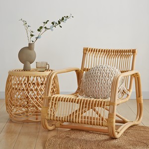 Aesthetics House Decoration Handicraft Natural Rattan Armchair <b>Sofa</b> <b>Modern</b> Luxury Sitting Room Balcony Couches - Product Image 5
