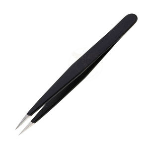 Pinzas Profesionales para Cejas de Acero Inoxidable, Punta Inclinada, Duraderas, Reutilizables, Depiladoras - Product Image 3