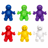 Jouet à presser en mousse PU, personnage de dessin animé souriant, cadeau anti-stress pour adolescents et adultes, support de téléphone unisexe, base 10x9x8CM
