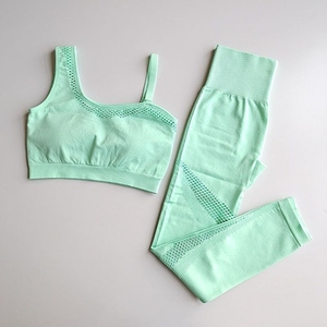 Conjunto Deportivo Personalizado para Mujer, Sujetador Deportivo y Leggings de Cintura Alta, 2 Piezas, Ropa Deportiva para Yoga, Gimnasio, Conjunto de Yoga para Mujer - Product Image 3