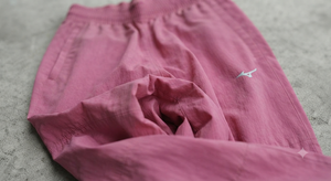 Pink <b>Nylon</b> <b>Jogger</b> Pants Elastic Waist Drawstring Leggings Breathable Training Track Pants for Women - Product Image 2