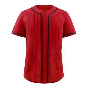 Camiseta de Béisbol Más Vendida a Precio Económico, Tela Suave, Diseño Personalizado, Camiseta de Béisbol con Botones Delanteros, Camisas Personalizadas con Rayas Elegantes - Product Image 6