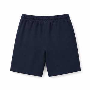 Shorts décontractés pour hommes en coton blanc, taille mi-haute, avec cordon de serrage, couleur unie, respirants, avec poches - Product Image 6