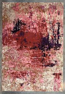 Tapis de prière moderne géométrique en laine et soie noué à la main, à poils longs, lavable, extra épais, pour salle à manger et maison - Product Image 2