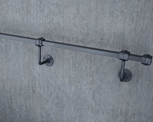 Rampe d'escalier murale en fer forgé inoxydable – Design minimaliste, résistant à la rouille - Product Image 5