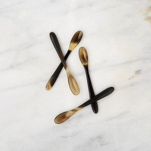 ช้อนทำมือจากเขาควาย/วัว เป็นมิตรกับสิ่งแวดล้อม เหมาะสำหรับครัวอินเดียและกาแฟ ดีไซน์สวยงาม - Product Image 2