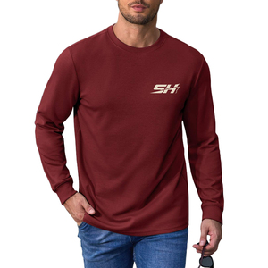 Camiseta de Manga Larga para Hombre, Cuello Redondo, Algodón Premium, Estilo Casual Básico, Cómoda y Moderna, Precio Personalizado - Product Image 1
