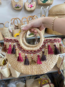 Achat en gros de sacs en rotin incrustés de coquillages de luxe personnalisés faits à la main - Product Image 5