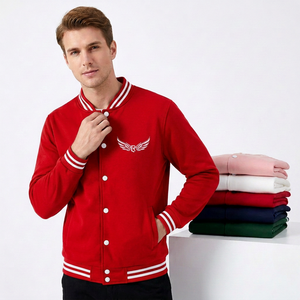 Veste universitaire unisexe en coton, col marin, couleur unie, décontractée, coupe classique, tricotée, à un seul bouton - Product Image 4
