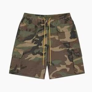 Oem Customized Manufacturer logo Hunting Digital Print Camofluge Summer 100% Cotton Twill Pocket Cargo Shorts for <b>Men</b> - Product Image 1