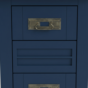 Table basse moderne PKP avec 2 tiroirs, bois de caoutchouc blanc, MDF, design durable, garantie 1 an - Meubles de salon - Product Image 5