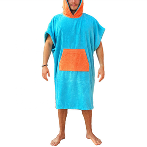 Poncho à capuche de surf en coton égyptien le plus vendu pour adulte plage voyage Logo personnalisé super doux bébé poncho à langer <span class=keywords><strong>serviette</strong></span> - Product Image 3