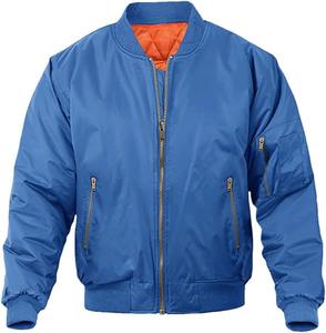 Chaquetas Bomber Casuales 3D de Invierno con Cremallera, Personalizadas al por Mayor, Servicio OEM, Satén, Resistentes al Viento, Transpirables, Compra Directa a Precio de Mayoreo PK - Product Image 1