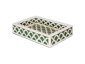 Plateau de service artisanal en os incrusté à motif floral, plateau décoratif en os incrusté, plateau décoratif pour la maison, cadeau, mobilier en os incrusté - Product Image 6