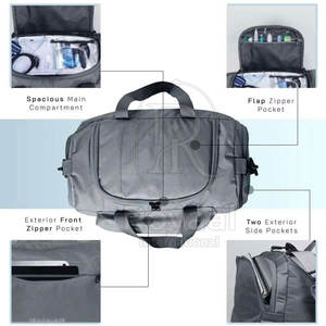 กระเป๋าเดินทางแบบดัฟเฟิลคุณภาพพรีเมียม ผลิตในปากีสถาน ขายดี รับผลิตตามแบบ OEM พร้อมซิปไนลอน - Product Image 6