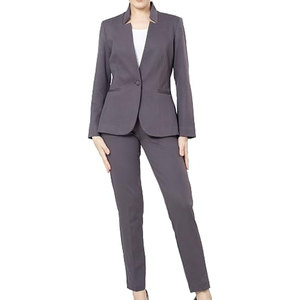 Women Classic <b>Blazer</b> Trousers Suit <b>Set</b> Formal Office Business Wear Custom Logo Private Label Wholesale - Product Image 1
