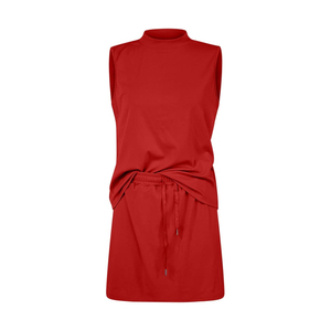 ชุดเสื้อกล้ามและกางเกงขาสั้นคอสูงสำหรับเล่นพิคเคิลบอลสำหรับผู้หญิง ชุดออกกำลังกายสองชิ้นสำหรับผู้หญิงพร้อมเล่นพิคเคิลบอล - Product Image 3