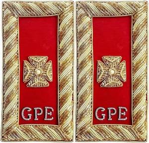 2026 Pliegues de hombro de los Caballeros Templarios - Tipo de tela bordada con hilo metálico 100% Lana de origen importado, a la venta - Product Image 5