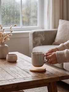 Sustainable Wooden Coaster Natural Solid Wood Drink Coaster <b>Set</b> <b>for</b> Coffee Tea Mug <b>Table</b> Use <b>for</b> tea and coffee <b>Set</b> of coasters - Product Image 4