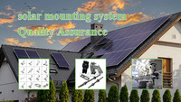Colliers de fixation solaires en alliage d'aluminium anodisé Egret pour rails solaires de toiture et de carport