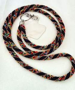 Collier bohème coloré à perles, porte-clés élégant et cordon pour badge d'identification pour femmes à prix avantageux - Product Image 4