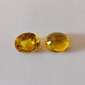 Zafiro Amarillo Cultivado en Laboratorio de Alta Calidad, Corte Ovalado, Gema Suelta con Brillo Brillante, Alta Claridad, Piedra Premium para Joyería - Product Image 5