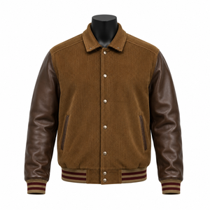 Chaqueta Universitaria de Béisbol Unisex Personalizada, Vintage, de Lana, Resistente al Viento, Transpirable y Ecológica, Fabricante OEM - Product Image 1