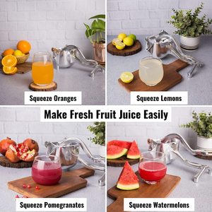 High Quality SKI Brand Customized Logo Eco-Friendly Aluminum Alloy Metal Manual Portable Hand Press Extractor Fruit Vegetable - Product Image 5