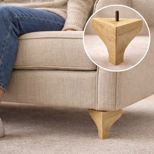 Triangle Solid Wood Furniture Leg Unique Modern Design for Sofa Cabinet Coffee <b>Table</b> Replacement OEM Factory - Product Image 4