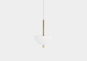 Jardinière suspendue en métal blanc avec tige finition or |   Pot de fleurs suspendu moderne demi-circulaire pour la décoration de luxe de la maison, salon - Product Image 6
