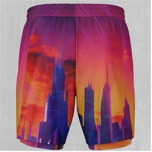 MMA No-Gi BJJ <b>Shorts</b> for Boxing & <b>Grappling</b>-Washed Four-Way Stretch Breathable Front Logo Cross Training Kickboxing - Product Image 6