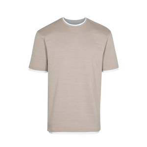เสื้อยืดผู้ชายสีดำผ้าฝ้ายหนาพิเศษ-ผ้าฝ้าย 100% แห้งเร็ว ระบายอากาศได้ดี แขนสั้น ทรงปกติ สวมใส่สบาย - Product Image 3