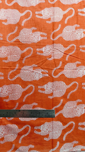Tissu en coton imprimé tigre orange 2026, très prisé, vendu au mètre, tissu doux et léger pour robes et couture féminine, cadeau pour elle - Product Image 2