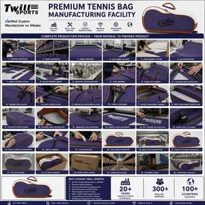 Custom Logo Purple Sport Canvas Duffel <b>Bag</b> Zipper Closure Durable <b>Travel</b> Protection Water Resistant <b>Foldable</b> Large Polyester - Product Image 6