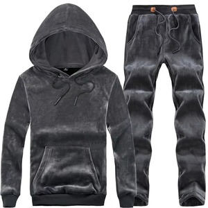 Men's Navy Blue Tracksuit Full <b>Zip</b> <b>Hooded</b> Casual Sporty Style With Side Pockets Autumn Wear Regular Fit Solid Color - Product Image 6