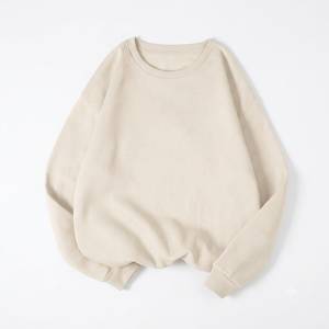 Sudadera Unisex con Cuello Redondo, Corte Regular, Forro Polar, Poliéster, Tallas Grandes, Transpirable, para Invierno, con Logotipo Frontal de AGNI INDUSTRY - Product Image 3