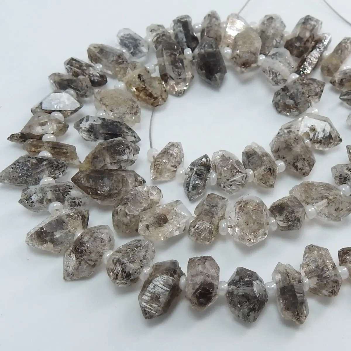 Herkimer Diamond Quartz Natural Rough Crystal Stick,Healing Point,Chips,Uncut,Nuggets,16Inch 12X6To10X7MM Approx,Wholesale Price