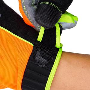 Gants de mécanicien ajustables et lavables à écran tactile pour hommes et femmes, réfléchissants, respirants, en cuir de sécurité - Product Image 2