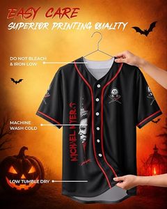 Maillot de baseball personnalisé uni à manches courtes, col en V, pull unisexe pour adulte, uniforme de softball 100 % polyester 240g sublimé - Product Image 5