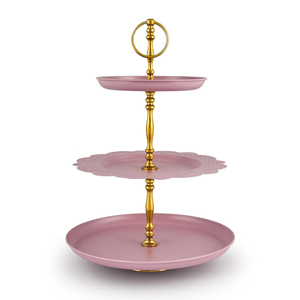 Metal Flourish <b>3</b> <b>Tier</b> <b>Cake</b> <b>Stand</b>, Round Cupcake <b>Stand</b>, <b>Cake</b> <b>Stand</b> for Decoration Metal <b>Cake</b> <b>Stand</b> - Product Image 4