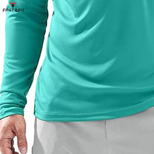 Rashguard à manches longues pour homme, anti-UV, respirant, séchage rapide, personnalisable, polyester/nylon, vêtements de surf et de plein air - Product Image 2